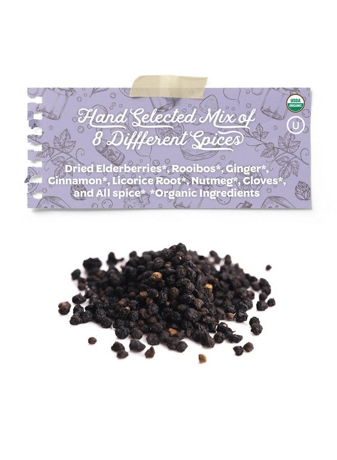Fermentaholics FERMENTAHOLICS USDA Organic Dried Elderberry Syrup Making Kit | Easily Make Your Own Elderberry Syrup or Tea! | All Natural | Elderberries + Syrup Spice Blend + Honey + Cheese Cloth | For Syrup - Image 4