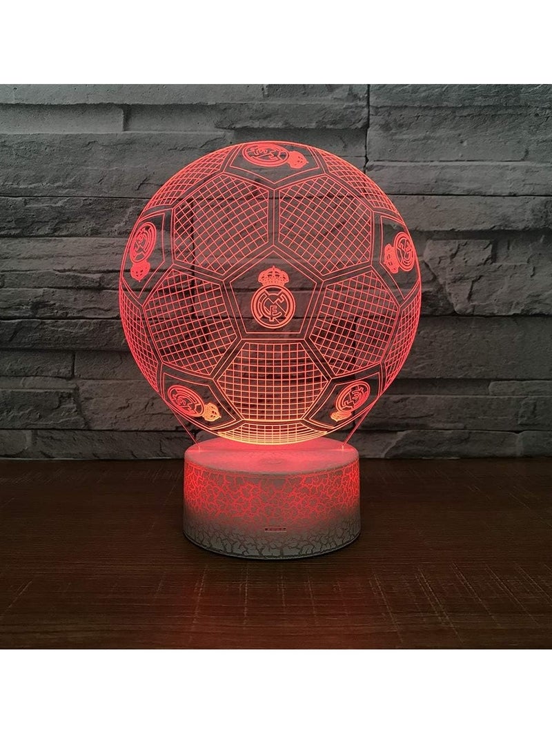 Gonice - 3D Optical Illusion Night Light Table Lamp 7/16 Colors Change Remote Control with Timer,Dimmable - Image 1