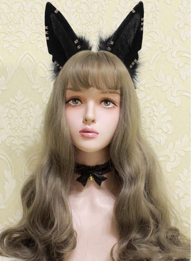 Cute Wolf Cat Dog Ears Headband Halloween Costume Party Headpiece Hair Accessories Hairband Headwear  - Image 3