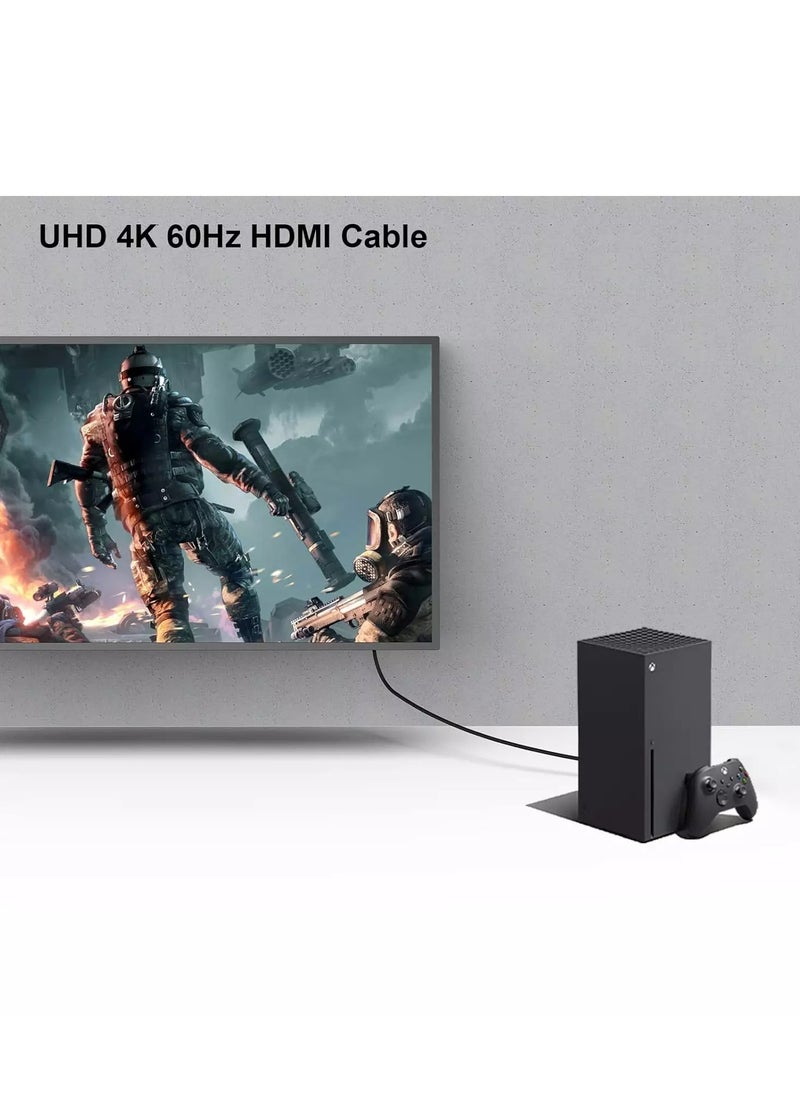 بنفي - كابل HDMI عالي السرعة 4K، 4K@60Hz، 2K@120Hz كابل HDMI 2.0 بطول 1.8 متر بسرعة 18 جيجابت في الثانية، HDR، ثلاثي الأبعاد، 2160P، 1080P، إيثرنت - كابل HDMI 28AWG، إرجاع الصوت (ARC) متوافق مع أجهزة تلفزيون UHD، Blu-ray، Xbox، PS4، الكمبيوتر الشخصي - Image 1