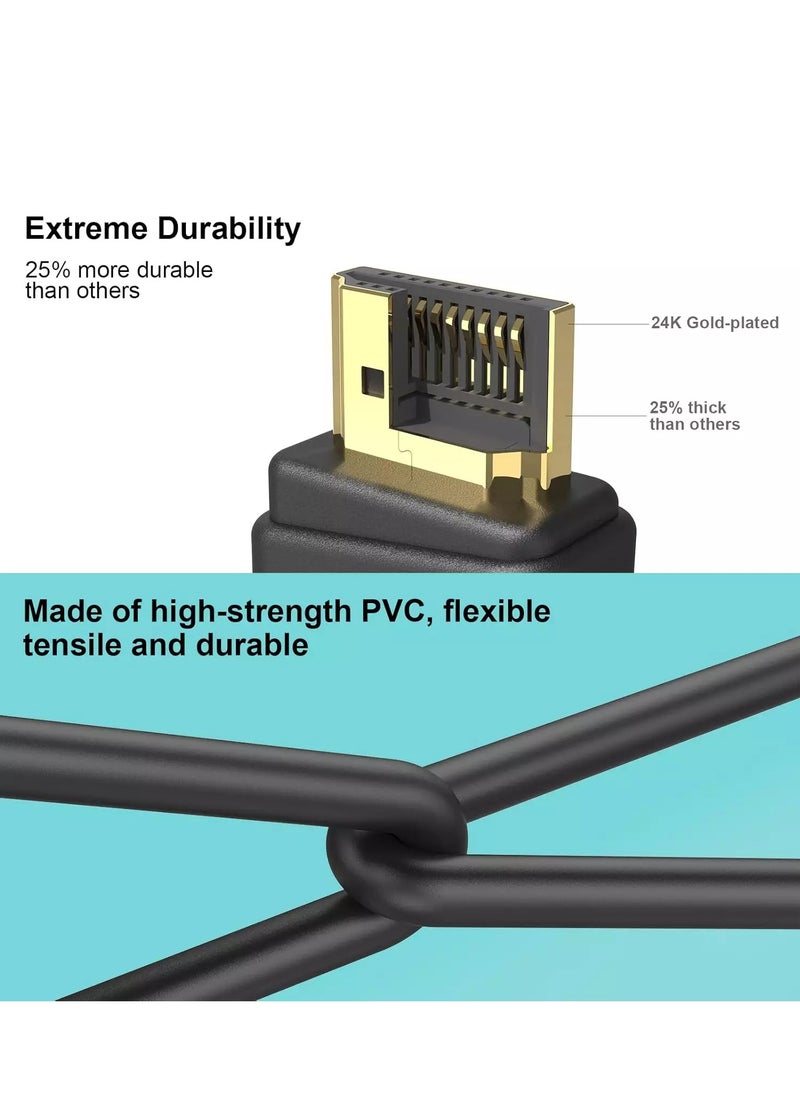 بنفي - كابل HDMI عالي السرعة 4K، 4K@60Hz، 2K@120Hz كابل HDMI 2.0 بطول 1.8 متر بسرعة 18 جيجابت في الثانية، HDR، ثلاثي الأبعاد، 2160P، 1080P، إيثرنت - كابل HDMI 28AWG، إرجاع الصوت (ARC) متوافق مع أجهزة تلفزيون UHD، Blu-ray، Xbox، PS4، الكمبيوتر الشخصي - Image 1