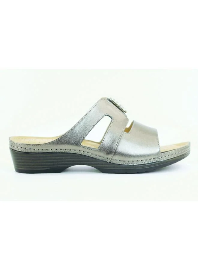 Zayna 221-3158 Zayna Woman Slip-On Comfort Sandals 88998-37 Pewter