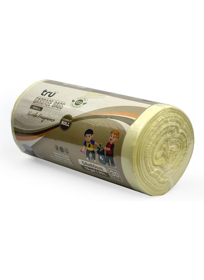 Tru Vanilla Scented Garbage Bags Compact Roll 54x60cm - Pack of 3  - Image 3