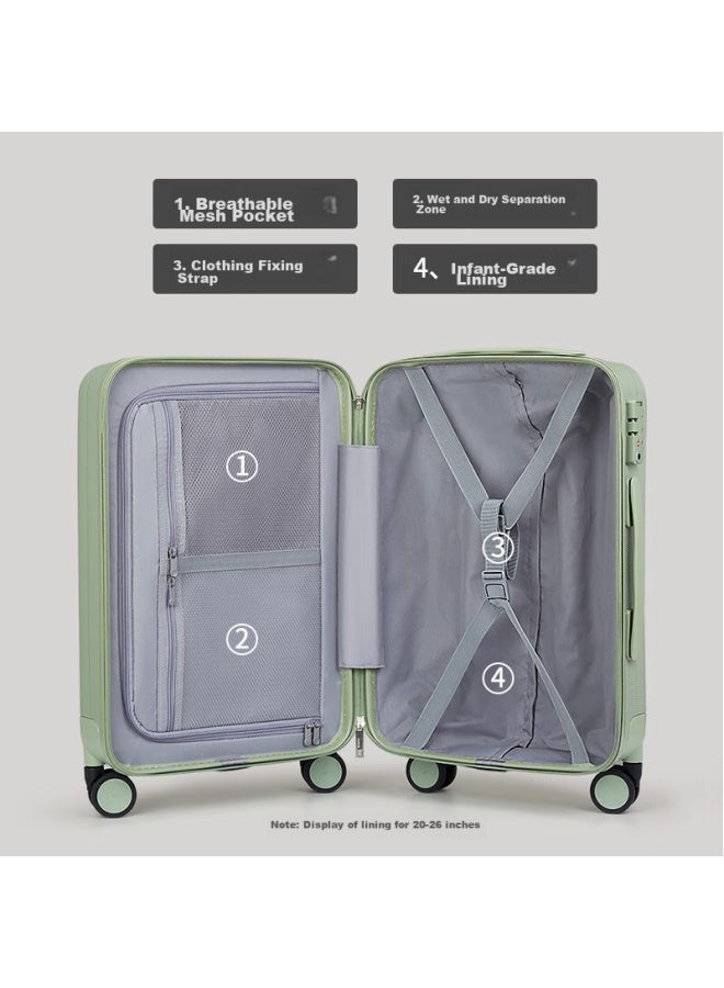 Hanke Luggage, Suitcase For Men And Women, Carry-on Travel Case, 20-inch, Bamboo Green, Password Lock, Store's Signature Product, Upgraded Version - Image 5