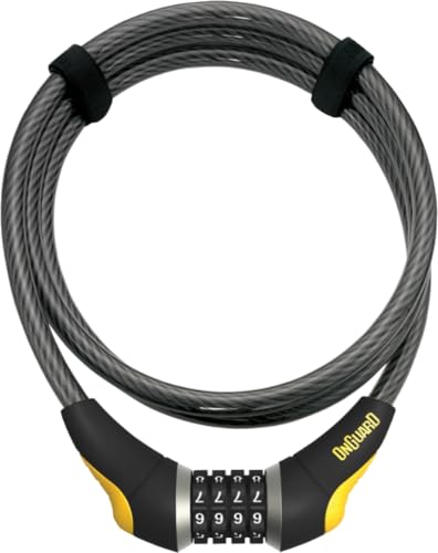 ONGUARD 8041 Akita 12mm x 6' Combo Cable Lock Black - Image 1