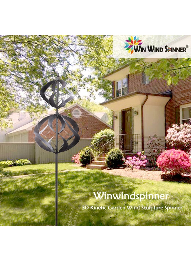 WinWindSpinner Winwindspinner Wind Spinners Outdoor Metal - Large Kinetic Wind Spinner for Yard Garden, Windmills Lawn Ornament Décor for Lawn Patio (Height 84")  - Image 1