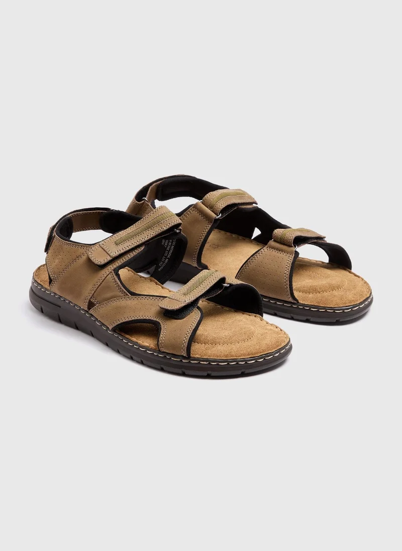 ماتلان Brown Leather Sandal