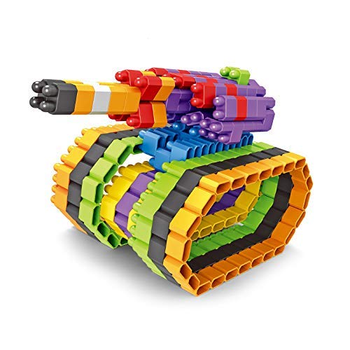 EKTA Bullet Block Game 400Pcs (Fun to Build) Interactive Block That Fits at Any Angle+Inspiration Booklet Inside-(Made in India),Multi - Image 4