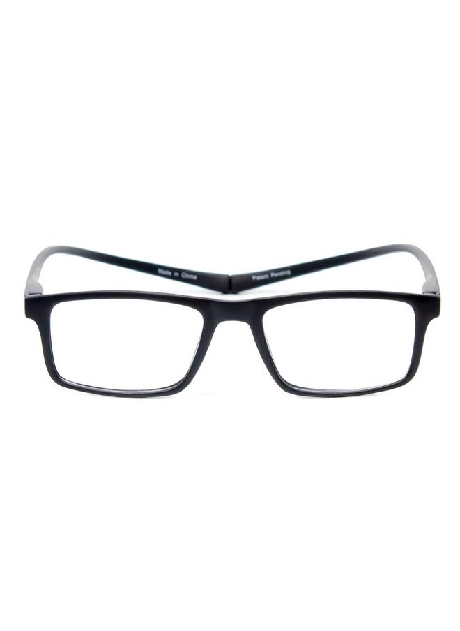 Magz - Gramercy Rectangle Reading Glasses +2.50 Matte Black Men/Women One Power Readers Neck Hanging Magnetic Rear Connecting - Image 1