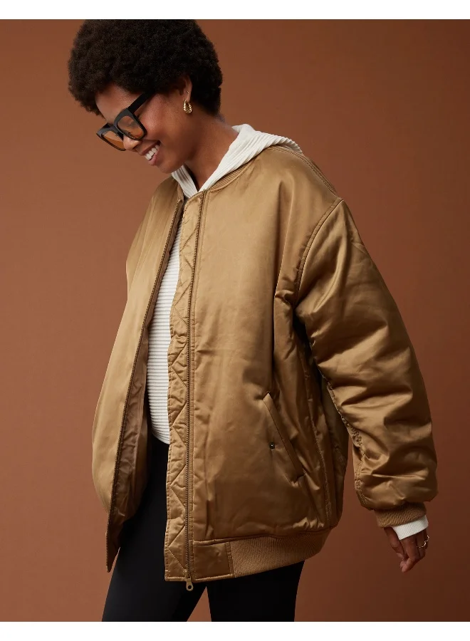 آري من امريكان ايجل Pocket Detailed Satin Jacket