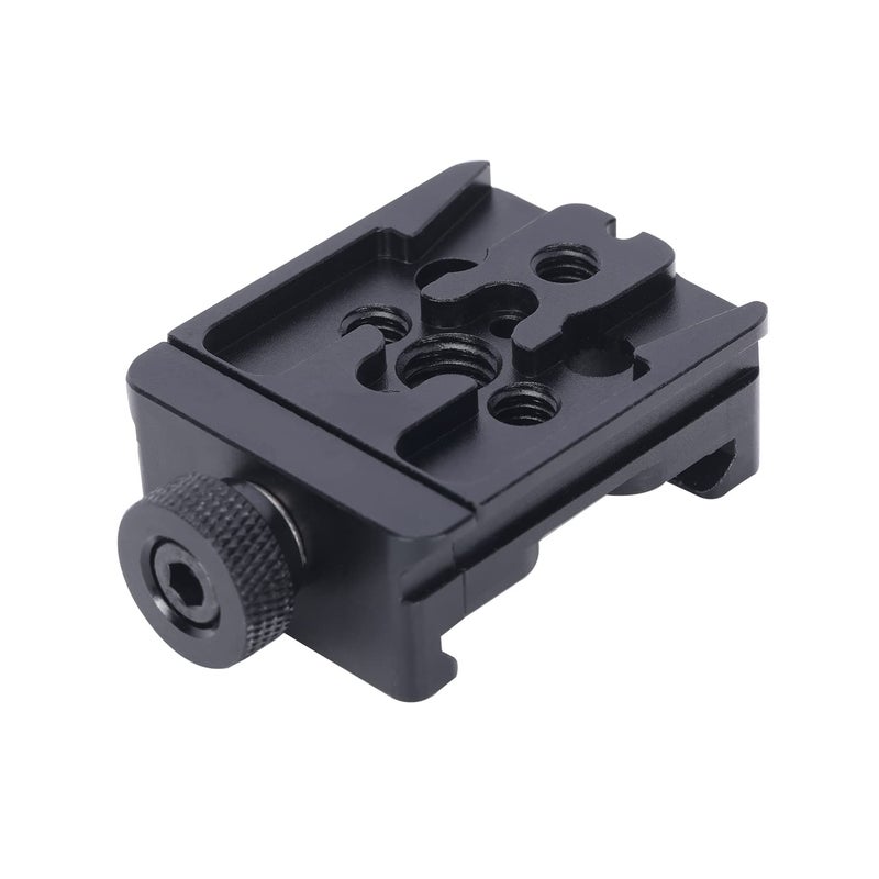 NICEYRIG Quick Release Clamp for Arca-Swiss Type, with Dovetail Plate 2-in-1 Functional Adapter Applicable for DJI RS 3 Mini/RS 3 Pro/RS 2 / RSC 2 / Ronin SC, 90° Direction Switch - 551 - Image 5