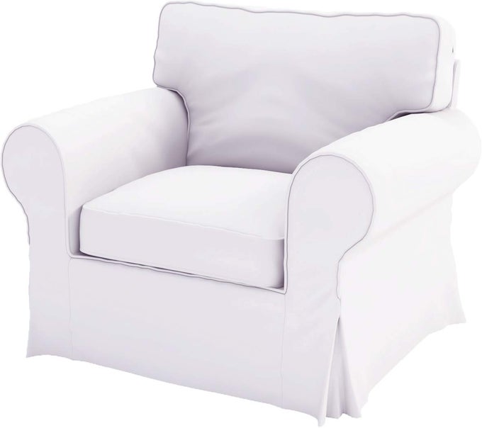 COTTON EKTORP CHAIR COVER REPLACEMENT IS CUSTOM MADE COMPATIBLE FOR IKEA EKTORP ARMCHAIR COVER THE SLIPCOVER SET ONLY FITS EKTORP CHAIR WHITE CHAIR
