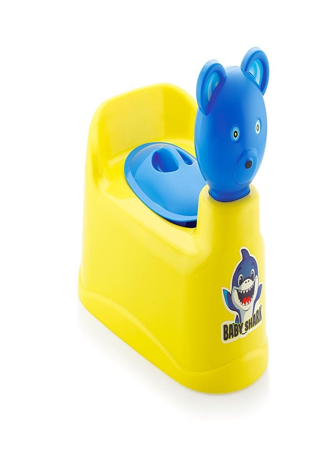 MOLTRES - POPPINS Baby Potty Training Toilet Seat with Removable Tray, Lid For Boy And Girl Kids (Age 6 Mths to 3 Year) Potty Seat/Potty Box (Yellow) - Image 1