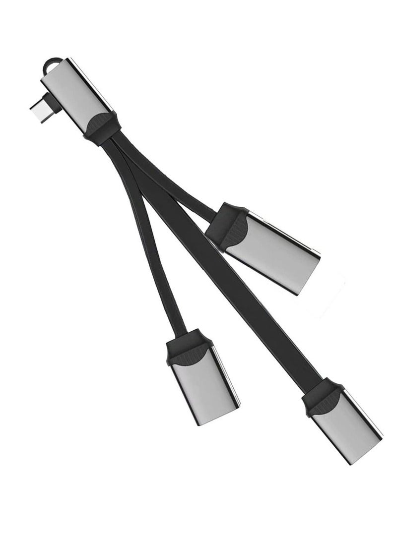 كابتن تيك 4-in-1 USB C Hub with SD TF Card Reader, Multiport Adapter for MacBook, Phone, Tablet and Type C Laptop - Image 2