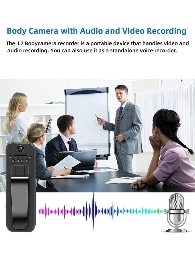 Bukela Mini Camera 1080P HD Portable Mini Infrared Night Vision Security with 180° Rotating (Black) - Image 3