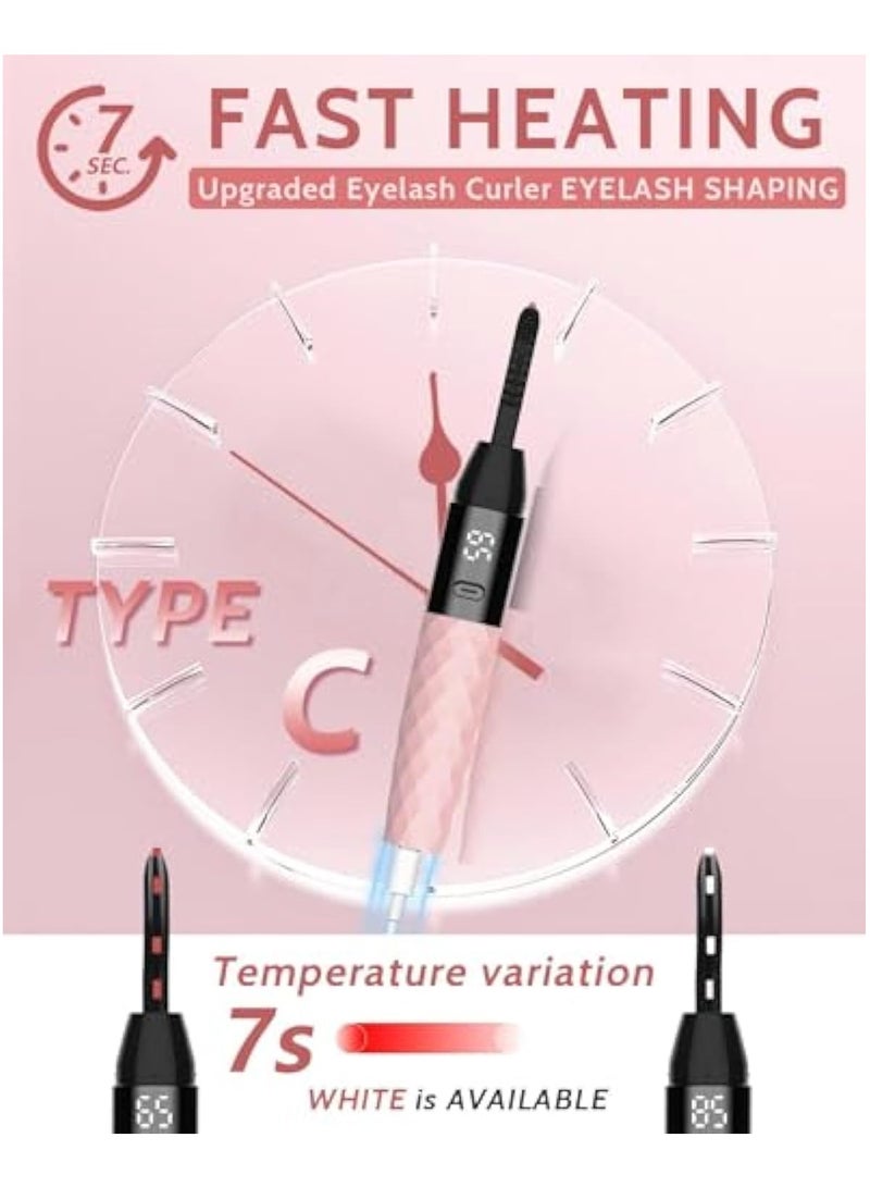 KASTWAVE Heated Eyelash Curlers, Extra Curl Lash Curler, USB Rechargeable, Electric Eyelash Curler with 2 Heating Modes, Anti-Burn Mini Lash Curler, Eye Lashes Tool for Women - Image 4