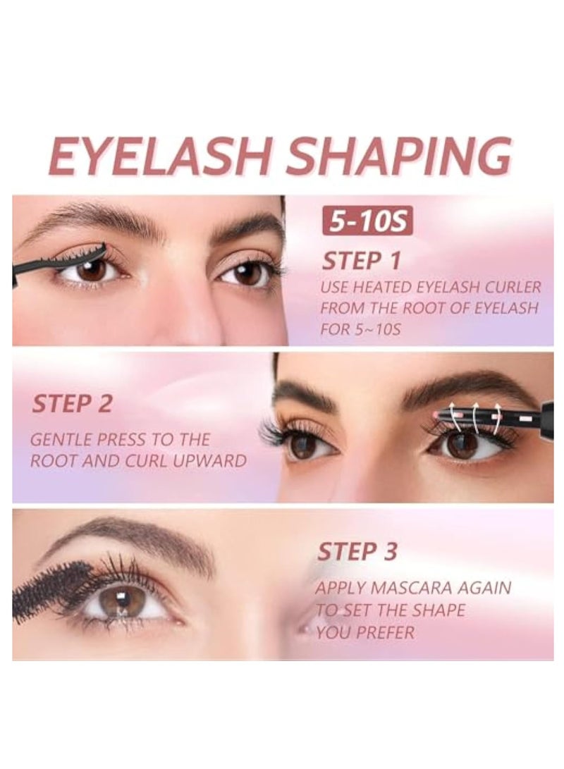 KASTWAVE Heated Eyelash Curlers, Extra Curl Lash Curler, USB Rechargeable, Electric Eyelash Curler with 2 Heating Modes, Anti-Burn Mini Lash Curler, Eye Lashes Tool for Women - Image 5