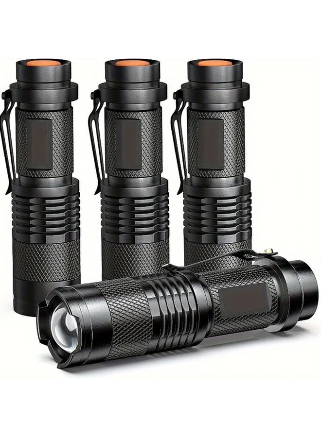 4pcs LED Mini Flashlight Adjustable 3 Modes Handheld Tactical Light for Camping Hiking - Image 2