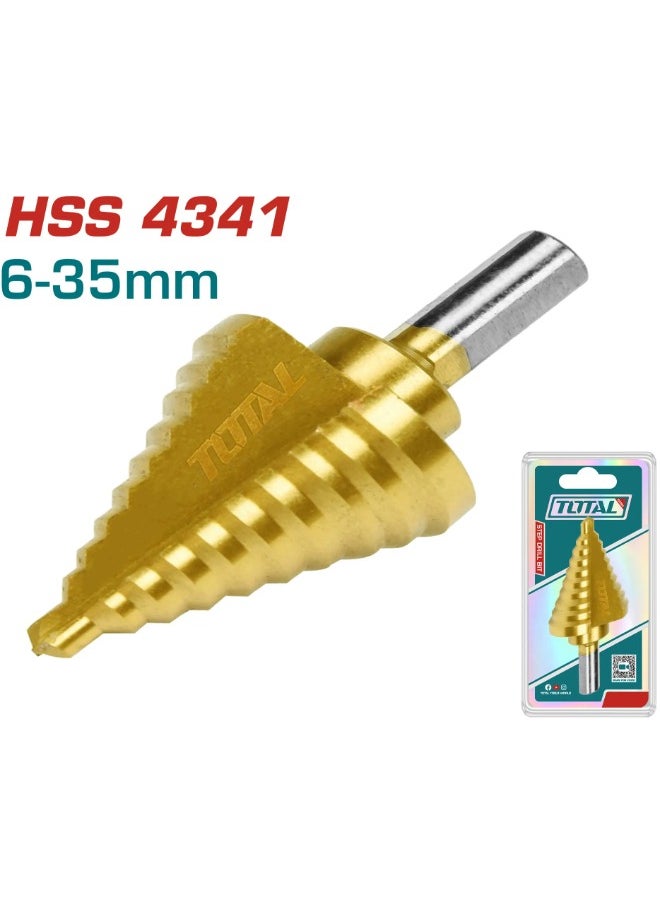 TOTAL Total Tools Hex Heel Taper Drill Bit, 6-35Mm Tac7563501 