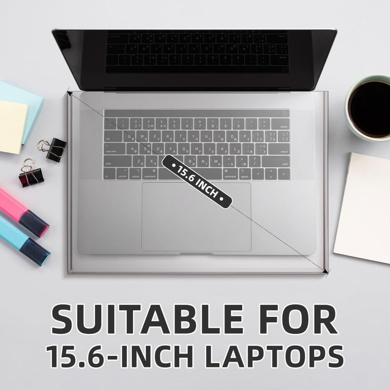UKCOCO 15.6inch Laptop Keyboard Covers Acrylic Keyboard Cover Cat Laptop KeyboardProtector Transparent Protector for Desktop - Image 3