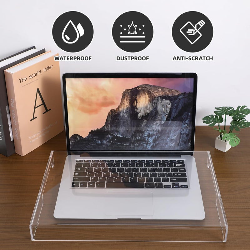 UKCOCO 15.6inch Laptop Keyboard Covers Acrylic Keyboard Cover Cat Laptop KeyboardProtector Transparent Protector for Desktop - Image 5