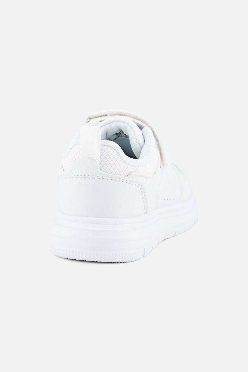 RBX Toddlers Girl Velcro Closure School Shoes, White - Image 2