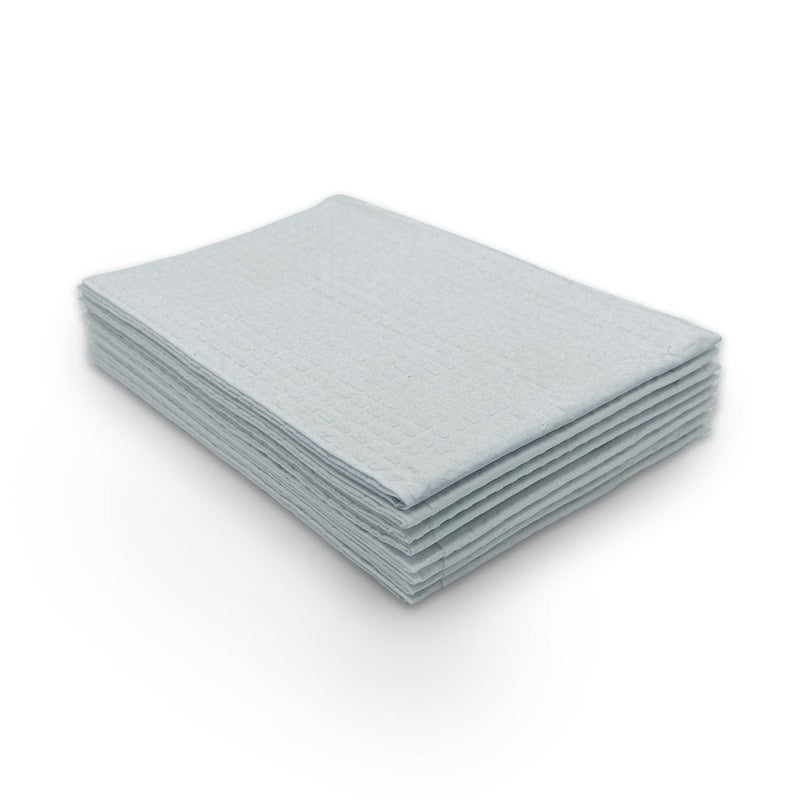 Tidi 917405 3-Ply Tissue Poly-Back Waffle Embossed Towel, 18" Length, 13" Width, Gray (Pack of 500) - Image 1