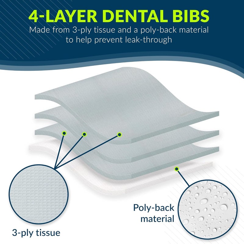 Tidi 917405 3-Ply Tissue Poly-Back Waffle Embossed Towel, 18" Length, 13" Width, Gray (Pack of 500) - Image 2