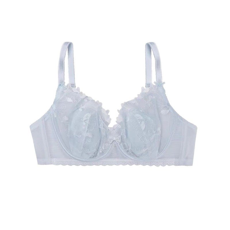 French Lace Rabbit Ear Bra Set - Ultra Thin Minimizer, Lifts & Gathers - Image 4