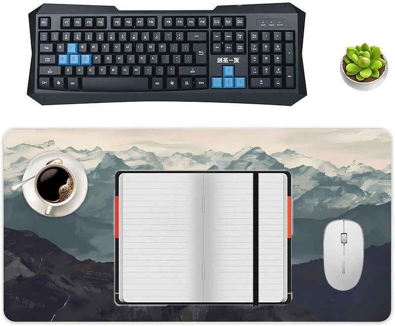 Keebik Gaming Mouse Pad, Mountain Fog Mouse Pad Large Extended Computer Mouse Mat Keyboard Full Desk Mousepad for Gaming, Office, Home 11.8x23.6 Inch - Image 4