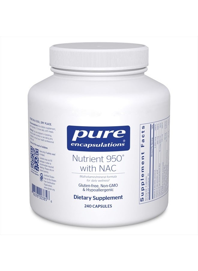 Pure Encapsulations Nutrient 950 with NAC | Helps Provide Additional Immune Support | 240 Capsules - Image 1