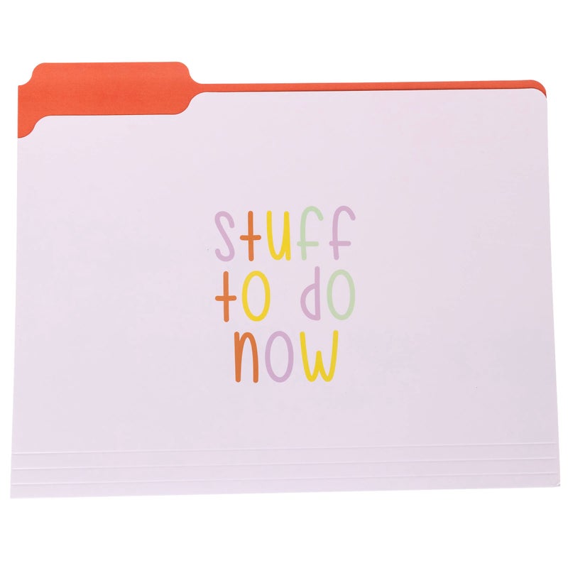 Graphique Designer â€œTrying My Bestâ€ File Folders | Set of 9 (3 Designs) | Letter Size Organizers | Decorative Office Supplies | Durable Coated Cardstock | 1/3-Cut Tabs - Image 3