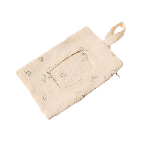 KMGDM Baby Wipe Holder Portable Wipe Dispenser Strollers Storage Bag Container Double Layer Travel Carry Case for Diapers - Image 1