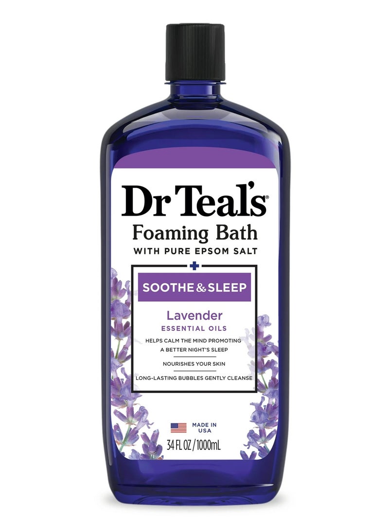 Dr Teal's Foaming Bath Soothe & Sleep with Lavender 1000ml - Image 1
