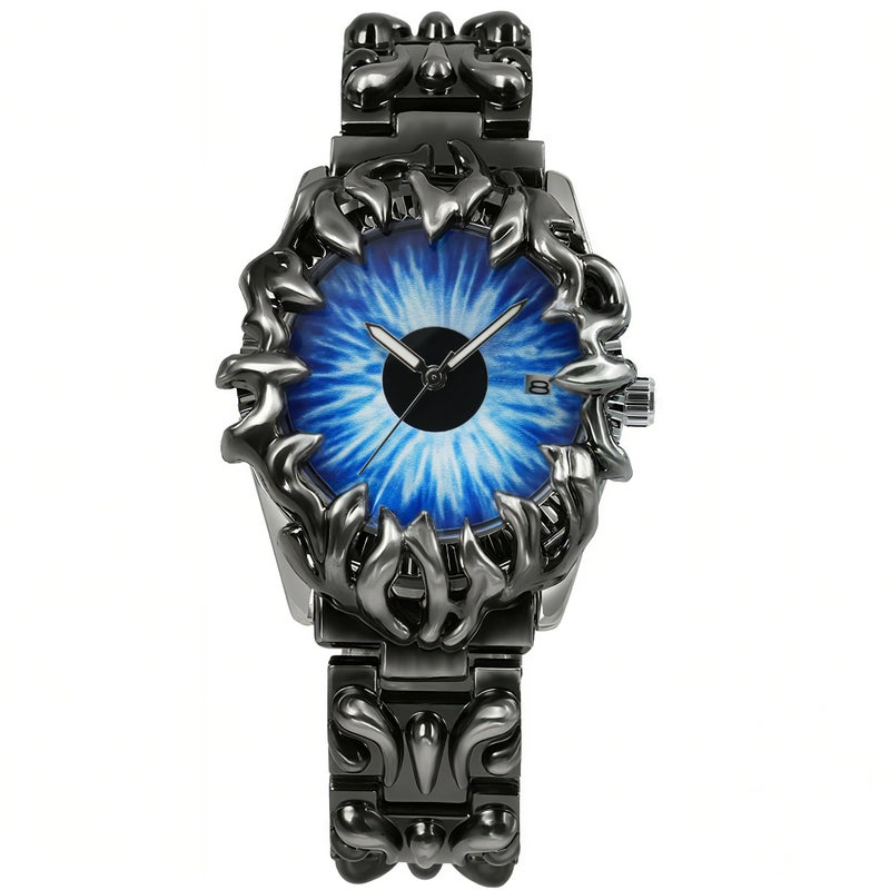 BARAMON Watch for Men Retro Fashion Vintage Wristwatch Casual Gothic Steampunk Quartz Analog Hand Watches Hip Hop Cool Alien Y2K Male Clock - Image 1