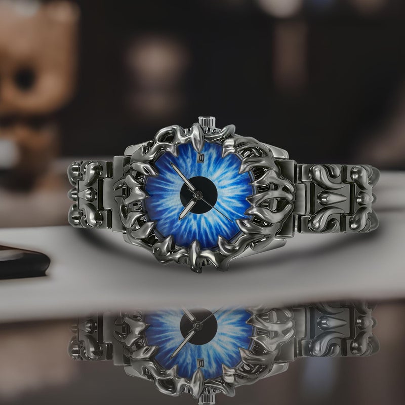 BARAMON Watch for Men Retro Fashion Vintage Wristwatch Casual Gothic Steampunk Quartz Analog Hand Watches Hip Hop Cool Alien Y2K Male Clock - Image 2