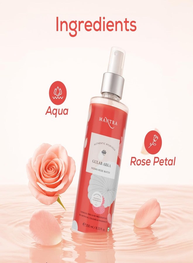 مانترا تونر مانترا جولاب أركا بماء الورد الهندي 100 مل | ماء الورد | خالٍ من البارابين | خالٍ من الكحول | ينظف ويرطب البشرة | يوازن ويعيد توازن درجة حموضة البشرة | مناسب لجميع أنواع البشرة - Image 5