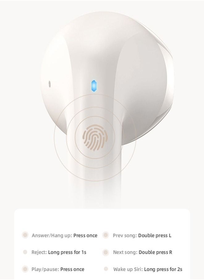 Usams - TWS Earbuds Rhymbo Series BT5.3 wireless Earbuds smart touch control wireless Earbuds stereo sound effect HD microphone Earbuds - Image 1