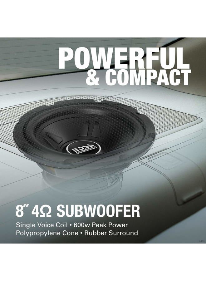 BOSS AUDIO SYSTEMS CXX8 8 Inch Car Subwoofer - 600 Watts Maximum Power, Single 4 Ohm Voice Coil, Easy Mounting, Sold Individually - Image 4