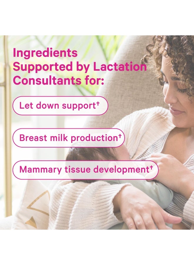 Pink Stork Total Lactation with Alfalfa, Fenugreek + Blessed Thistle, 60 Capsules, Dietary Supplement - Image 2