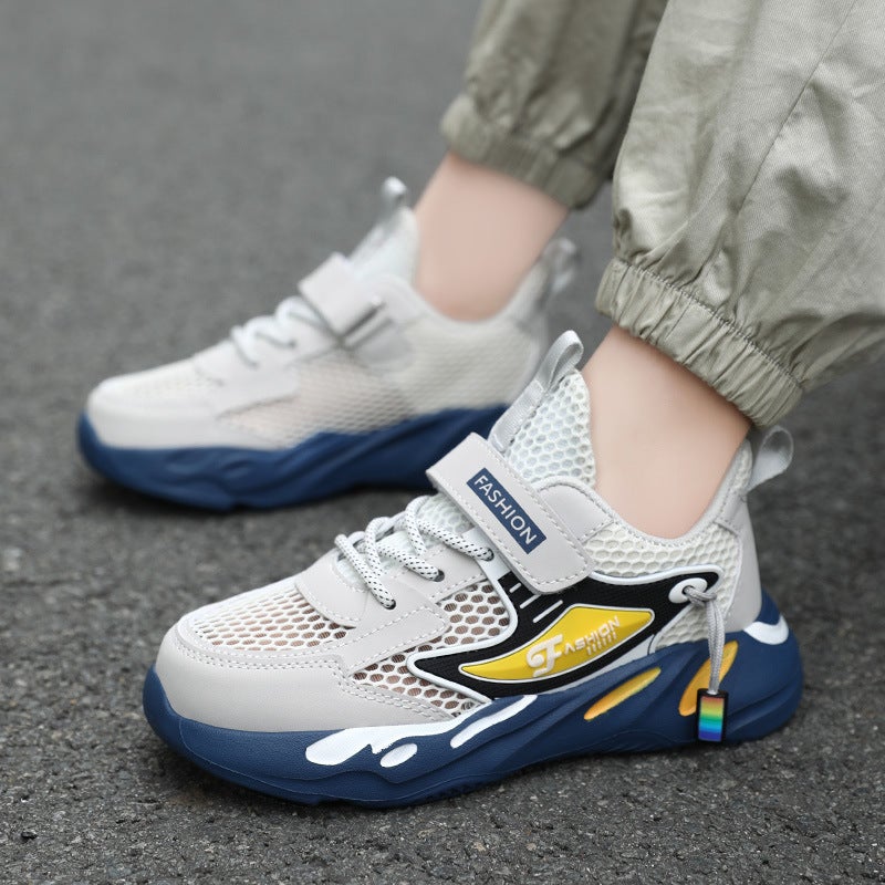 Mesh Sneakers Lightweight Flexible Sole Walking Shoes For Kids Indoor And Outdoor Activities - Image 1