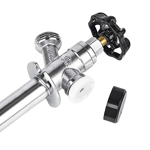 EFIELD صنبور سيلكوك EFIELD 10 بوصة مضاد للشفط خالي من الصقيع 1/2" MIP × 3/4" خرطوم، مطلي بالكروم، بطول 10 بوصة (SILLCOCK021) - Image 2