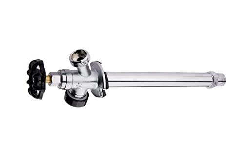 EFIELD صنبور سيلكوك EFIELD 10 بوصة مضاد للشفط خالي من الصقيع 1/2" MIP × 3/4" خرطوم، مطلي بالكروم، بطول 10 بوصة (SILLCOCK021) - Image 3