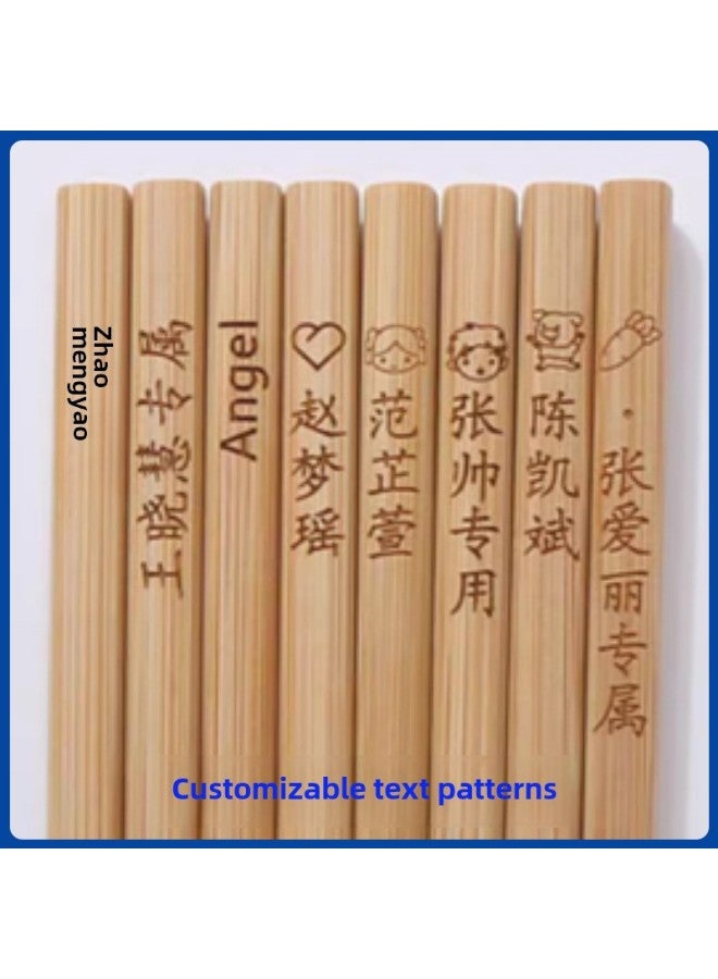 18cm Children's Chopsticks Single Polished Kindergarten Practice Chopsticks No Lacquer No Wax In Stock Short Bamboo Chopsticks Can Be Engraved-Color:18cmx7.0mm Corner Chopsticks-no Knots (single Polished)  - Image 5