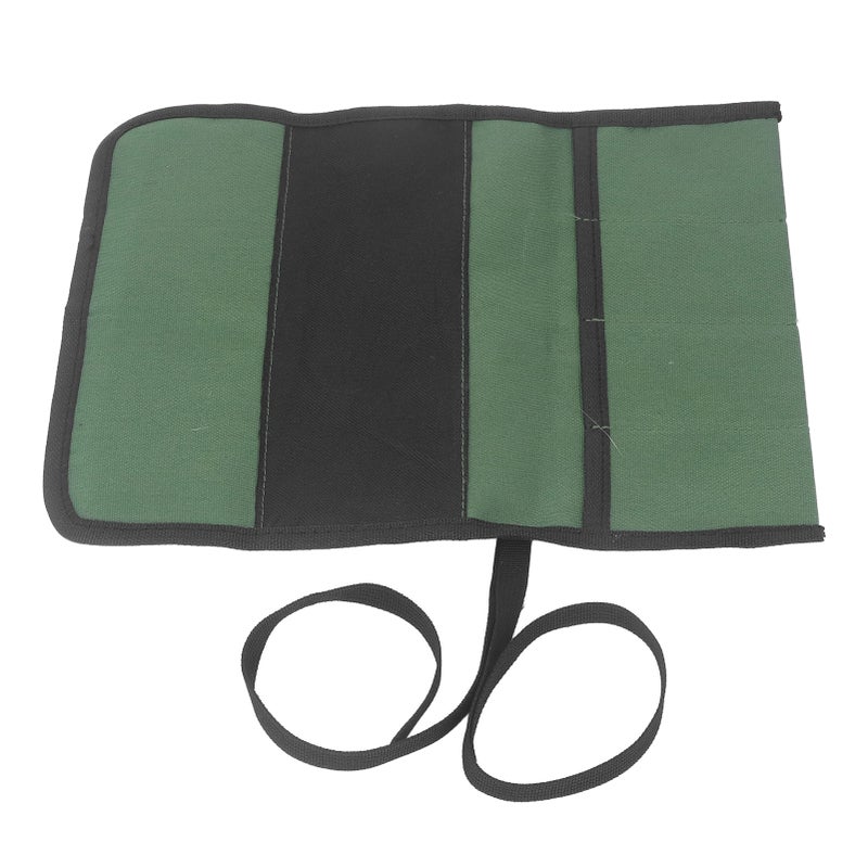 Chef Knife Roll Bag Canvas 4 Pocket Foldable Durable Knife Cultery Carrier for Home - Image 2