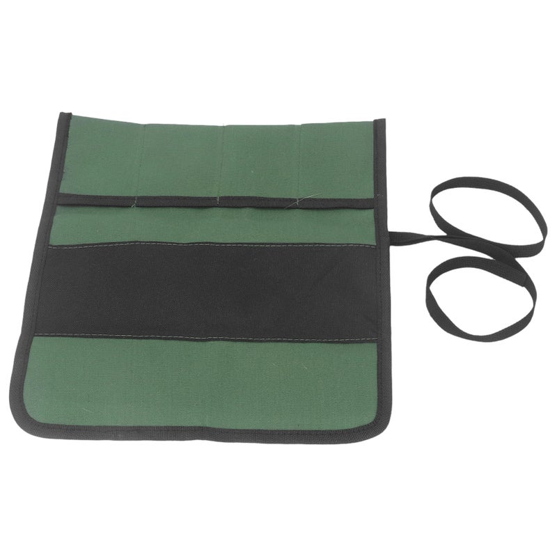 Chef Knife Roll Bag Canvas 4 Pocket Foldable Durable Knife Cultery Carrier for Home - Image 4