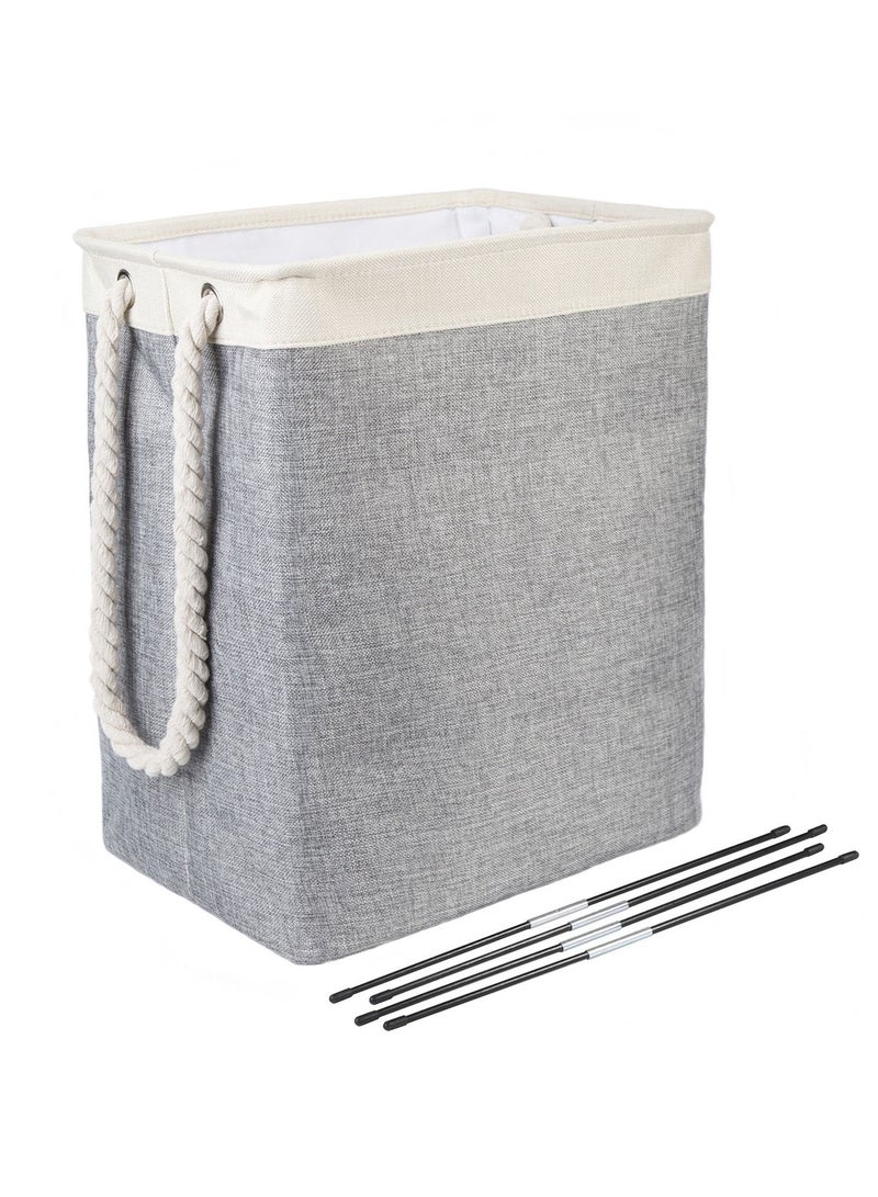 65L Laundry Basket with Handles - Image 1