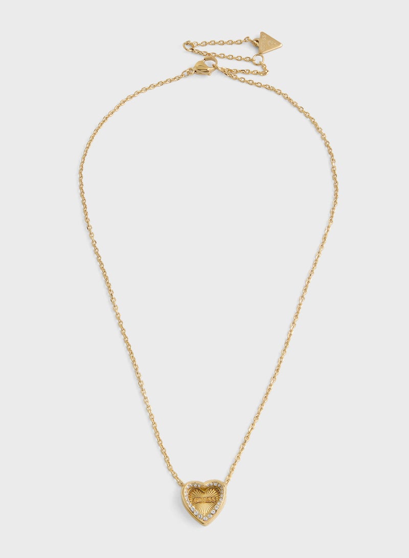 GUESS Amour Heart Long Necklace - Image 1
