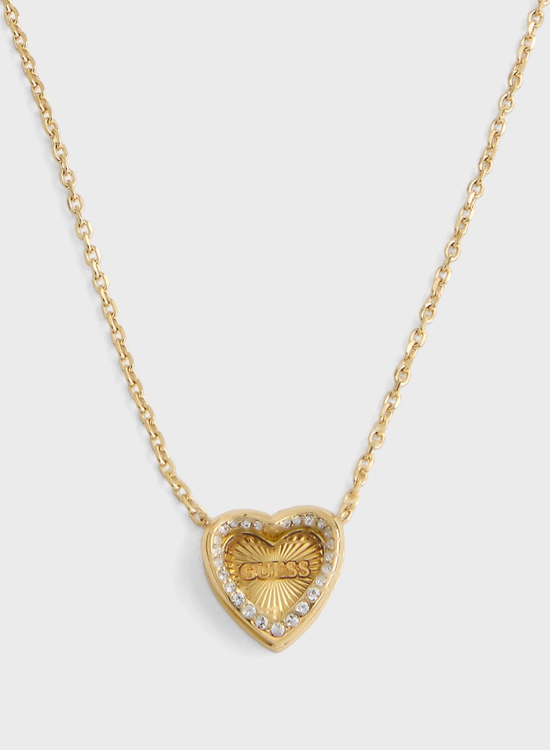 GUESS Amour Heart Long Necklace - Image 2