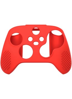 PlayVital Passion Red 3D Studded Edition Anti-slip Silicone Cover Skin for Xbox Series X/S Controller, Rubber Case Protector for Xbox Series X/S Controller with 6 Black Thumb Grip Caps - SDX3014  - Image 5